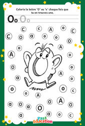 Lettre O - Discrimination visuelle : Maternelle 1, 2 - PDF à imprimer