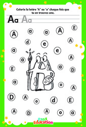 Dossier complet sur les lettres A à Z - Discrimination visuelle : Maternelle 1, 2 - PDF à imprimer