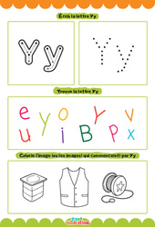 Lettre Y - Apprendre à écrire les lettres -  Maternelle : Maternelle 1, 2 - PDF à imprimer