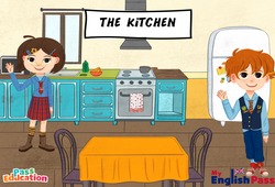 In the kitchen - Séquence complète - Apprends l’anglais avec Kelly and James : Maternelle 2, [Primaire] - PDF à imprimer