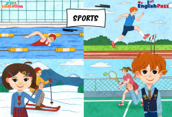 Sports - Séquence complète - Apprends l’anglais avec Kelly and James : Maternelle 2, [Primaire] - PDF à imprimer
