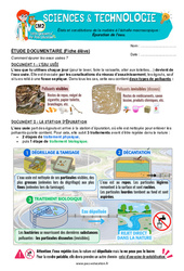 Épuration de l’eau - Exercices - Edith Eprouvette : Primaire 5 - PDF à imprimer