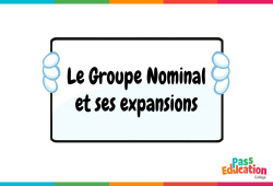 Le groupe nominal et ses expansions - Vidéo pédagogique interactive + Carte mentale : Secondaire 2