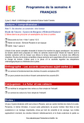 Semaine 4 - école à la maison IEF - Fiches  : Secondaire 2
