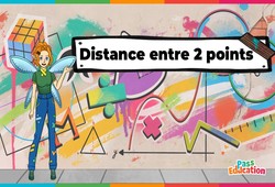Distance entre 2 points - Vidéo pédagogique - La Fée des Maths : Secondaire 1, 2, 3