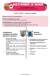 L’espace est organisé de l’école à la ville - Séquence + vidéo - Apis & ses amis : Primaire 1