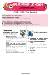 L’espace est organisé de l’école à la ville - Séquence + vidéo - Apis & ses amis : Primaire 3