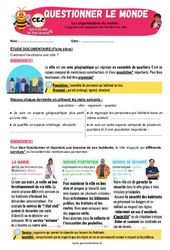 L’espace est organisé de l’école à la ville - Exercices - Apis & ses amis : Primaire 3 - PDF à imprimer