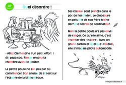 Quel désordre ! - Lecture interactive  -  Luminéo - Niveau 2 : Primaire 1