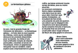 Le fantastique gâteau - Lecture interactive  -  Luminéo - Niveau 3 : Primaire 1