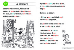 La blessure - Lecture interactive  -  Luminéo - Niveau 2 : Primaire 1