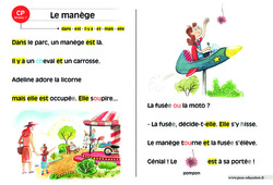 Le manège - Lecture interactive  -  Luminéo - Niveau 1 : Primaire 1