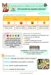 Vivre ensemble avec empathie et fraternité - Cours, Leçon - EMC : Primaire 2 - PDF à imprimer