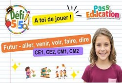 Futur de l'indicatif des verbes aller, venir, voir, faire et dire - Exercices en vidéo - Défi 5/5 : Primaire 2, 3, 4, 5