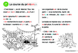 La course du printemps - Lecture interactive  -  Luminéo - Niveau 2 : Primaire 1