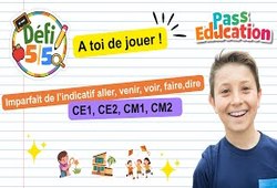 Imparfait des verbes aller,venir, voir, faire et dire - Exercices en vidéo - Défi 5/5 : Primaire 2, 3, 4, 5