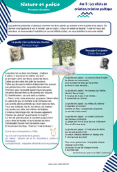 Nature et poésie (Victor Hugo & Alain Bosquet) - Atelier de lecture : Primaire 6 - PDF à imprimer