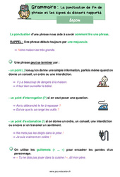 La ponctuation - Séquence complète : Primaire 2 - PDF à imprimer