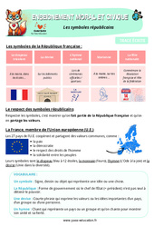 Les symboles républicains - Cours, Leçon - EMC : Primaire 5 - PDF à imprimer