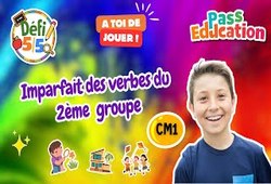 Imparfait des verbes du 2ème groupe - Exercices en vidéo - Défi 5/5 : Primaire 4