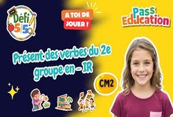 Présent des verbes du 2ème groupe - Exercices en vidéo - Défi 5/5 : Primaire 5
