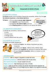 Comprendre la laïcité à l’école - Cours, Leçon - EMC : Primaire 4 - PDF à imprimer