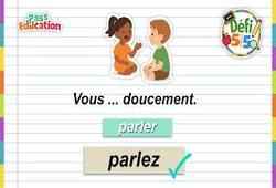 Le présent des verbes du 1er groupe - Exercices en vidéo - Défi 5/5 : Primaire 3