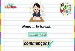 Le présent des verbes du 1er groupe - Exercices en vidéo - Défi 5/5 : Primaire 4