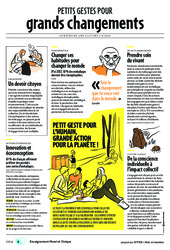 Petits gestes pour grand changement - Citeo : Secondaire 1, 2, 3 - PDF gratuit à imprimer