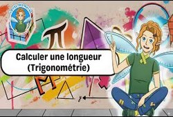Calculer une longueur (Trigonométrie) - Vidéo - La Fée des Maths : Secondaire 2, 3