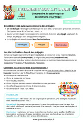 Comprendre les stéréotypes et déconstruire les préjugés - Cours, Leçon - EMC : Primaire 5 - PDF à imprimer