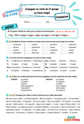 Conjuguer un verbe du 2e groupe au futur simple - Exercices Pas à Pas : Primaire 3 - PDF à imprimer