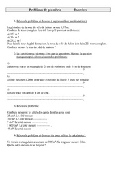 Problèmes de Géométrie : Primaire 4 - PDF à imprimer