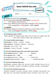 Donner l’infinitif d’un verbe - Exercices Pas à Pas : Primaire 5 - PDF à imprimer