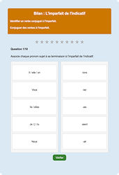 Imparfait de l’indicatif - Fiches Exercice en ligne  - Fiches Français - Conjugaison - Étude de la langue : Primaire 2