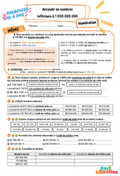 Arrondir les nombres inférieurs à 1 000 000 000 - Exercices Pas à Pas : Primaire 5 - PDF à imprimer