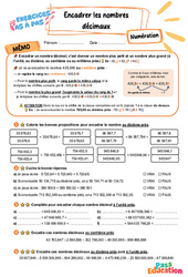Encadrer les nombres décimaux - Exercices Pas à Pas : Primaire 5 - PDF à imprimer
