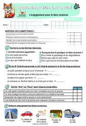 L'engagement pour le bien commun - Examen Evaluation - EMC : Primaire 3 - PDF à imprimer