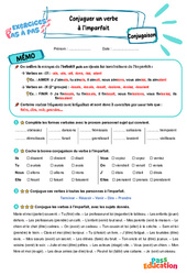 Conjuguer un verbe à l’imparfait - Exercices Pas à Pas : Primaire 3 - PDF à imprimer