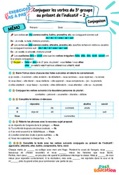 Conjuguer les verbes du 3e groupe au présent de l’indicatif - Exercices Pas à Pas : Primaire 6 - PDF à imprimer