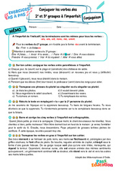 Conjuguer les verbes des 2e e groupes à l’imparfait - Exercices Pas à Pas : Primaire 6 - PDF à imprimer
