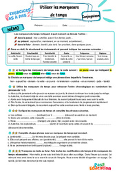 Utiliser les marqueurs de temps - Exercices Pas à Pas : Primaire 6 - PDF à imprimer