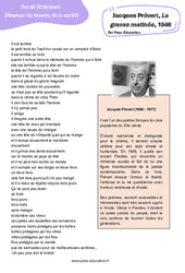 La grasse matinée, Jacques Prévert - Littérature : Secondaire 3 - PDF à imprimer