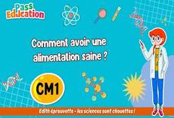Comment avoir une alimentation saine&nbsp;? - Vidéo - Edith Eprouvette : Primaire 4