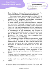 Et l’intelligence, c’est du poulet&nbsp;? Pierre Desproges - Littérature : Secondaire 3 - PDF à imprimer