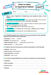 Utiliser les valeurs de l’imparfait de l’indicatif - Exercices Pas à Pas : Secondaire 1 - PDF à imprimer