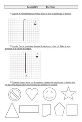 Symétrie - Exercices - Géométrie : Primaire 5 - PDF à imprimer
