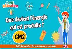Que devient l’énergie qui est produite&nbsp;? - Vidéo - Edith Eprouvette : Primaire 5