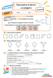 Reconnaître et décrire un polygone - Exercices Pas à Pas : Primaire 3 - PDF à imprimer