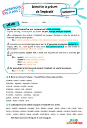 Identifier l’impératif présent - Exercices Pas à Pas : Secondaire 1 - PDF à imprimer